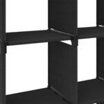 vidaXL Étagère d'affichage 5 cubes Noir 103x30x72 5 cm Tissu
