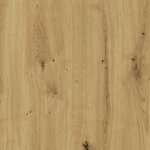 FMD Étagère à livres géométrique suspendue Chêne et noir