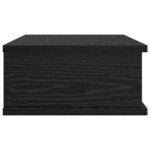 vidaXL Table de chevet Chêne noir 40 x 31 x 15 cm Bois d'ingénierie
