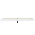 vidaXL Cadre de lit Blanc 120x190 cm bois d'ingénierie