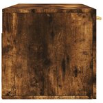 vidaXL Armoire murale Chêne fumé 100x36 5x35 cm Bois d'ingénierie