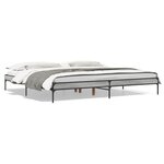 vidaXL Cadre de lit sans matelas sonoma gris 200x200 cm