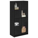 vidaXL Haut Armoire Chêne noir 68 x 37 x 142 cm Bois d'ingénierie