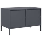 vidaXL Meuble TV anthracite 68x39x43 5 cm acier laminé à froid