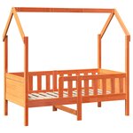 vidaXL Cadre de lit d'enfants forme de maison sans matelas pin