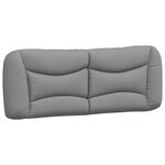 vidaXL Cadre de lit sans matelas Hvar gris clair 140x200 cm tissu