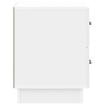 vidaXL Cabinet de chevet 2 pc Blanc brillant 43 x 34 5 x 44 5 cm
