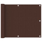 vidaXL Écran de balcon Marron 75x300 cm Tissu Oxford