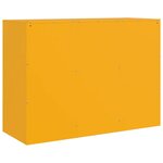 vidaXL Buffet jaune moutarde 99x39x73 cm acier