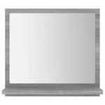 vidaXL Miroir de bain Sonoma gris 40x10 5x37 cm Bois d'ingénierie