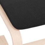 vidaXL Repose-pied Noir 51x41x40 cm Tissu