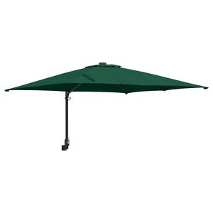 vidaXL Parasol de jardin Vert  Noir 248.5 x 247.5 x 160 cm