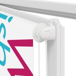 vidaXL Store enrouleur de douche 80x240 cm largeur du tissu 76 cm