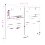 vidaXL Tête de lit 140 5x4x100 cm Bois massif de pin