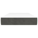 vidaXL Matelas de lit à ressorts ensachés fermeté moyenne gris foncé 120x190x20 cm