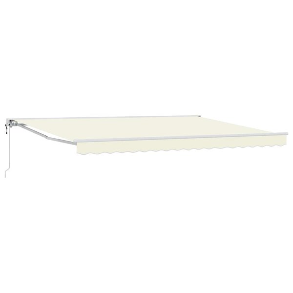 vidaXL Auvent rétractable électrique Crème 4 5 × 3 5 m