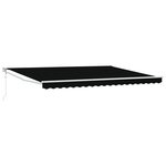 Store rétractable automatique vidaXL Noir 450x300 cm