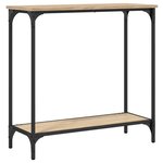 vidaXL Table console chêne sonoma 75x30 5x75 cm bois d'ingénierie