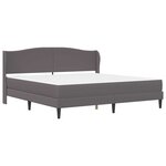 vidaXL Cadre de lit avec tête de lit Gris 180 x 200 cm Simili cuir