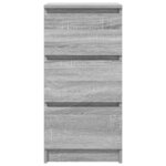 vidaXL Buffet sonoma gris 37 5x35x76 cm bois d'ingénierie