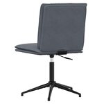 vidaXL Chaise à manger Gris foncé Velours