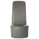 vidaXL Chaise en forme de chaussure à talon haut Gris Similicuir