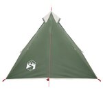 vidaXL Tente de camping tipi 1 personne vert imperméable