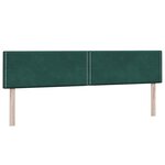 vidaXL Sommier à lattes de lit et matelas et LED vert foncé 180x220cm velours