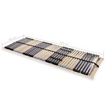 vidaXL Sommier à lattes avec 42 lattes 7 zones 90 x 200 cm