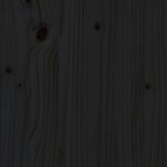 vidaXL Cadre de lit sans matelas noir 100x200 cm bois massif