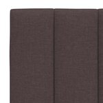 vidaXL Coussin de tête de lit marron foncé 120 cm tissu