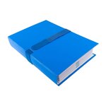 Chem dos ext. Velcro-sans rabat bleu EXACOMPTA