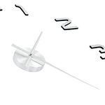 vidaXL Horloge murale 3D Design moderne 100 cm XXL Argenté