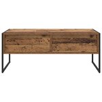 vidaXL Table basse Bois Ancien 100 x 46 x 40 cm Bois d'ingénierie