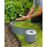Nature Arête de bordure de jardin 0 15x10 m gris
