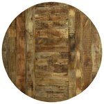 vidaXL Table de salle à manger 160 x 160 x 76 cm bois de manguier brut
