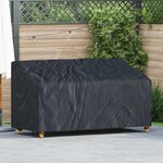 vidaXL Housse de banc de jardin Noir 175 x 85 x 65 / 94 cm Tissu 600D
