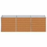 vidaXL Jardinière surélevée Marron Clair 240 x 80 x 77 cm