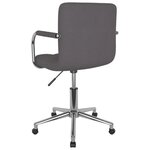vidaXL Chaise pivotante de bureau Taupe Tissu