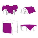 vidaXL Couverture végétale avec œillets 3x10 m PVC