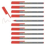 Feutre Fin 55 Rouge Pointe 0 3 mm x 10 EDDING