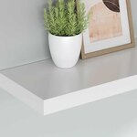 vidaXL Étagère flottante murale blanc 80x23 5x3 8 cm MDF
