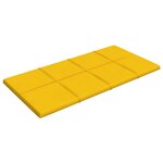 vidaXL Panneaux muraux 12 Pièces Jaune 60x30 cm Velours 2 16 m²