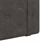 vidaXL Tête de lit suspendue Noir PU antique