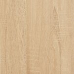 vidaXL Armoire à disques chêne sonoma 74 5x38x48 cm bois d'ingénierie