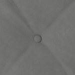 vidaXL Coussin de Dos Gris foncé 60 x 50 cm Tissu en microfibre