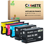 963XL - 5 cartouches compatibles pour HP 963 XL - COMETE