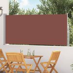 vidaXL Auvent latéral rétractable 120 x 300 cm Marron