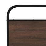 vidaXL Tête de lit chêne marron 150 cm acier et bois d'ingénierie