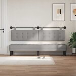 vidaXL Tête de lit suspendue Gris nuage Tissu